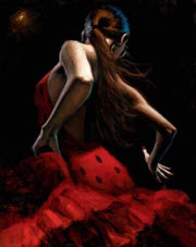 Dancer in Red with Polka Dots
