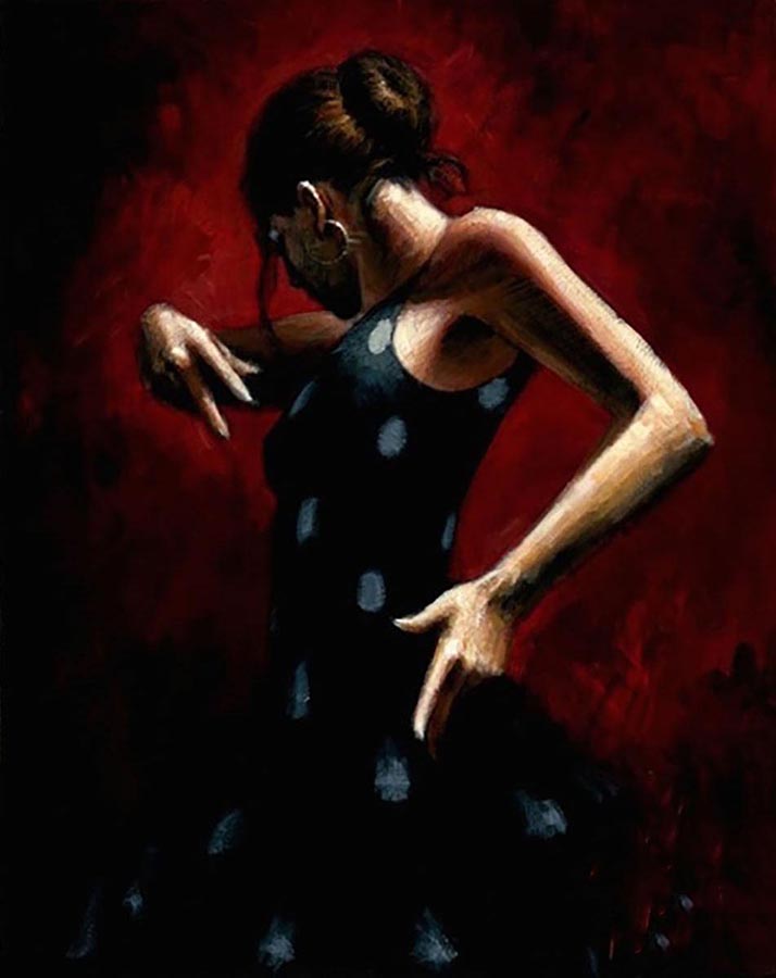 El Balle del Flamenco en Rojo with Polka Dots