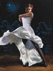 Flamenca de Blanco (with Flowers)