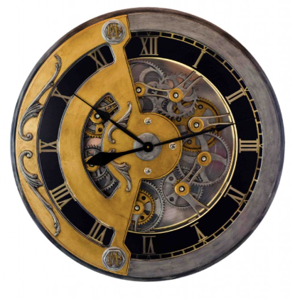 Behalf Clock (Gold &Silver)
