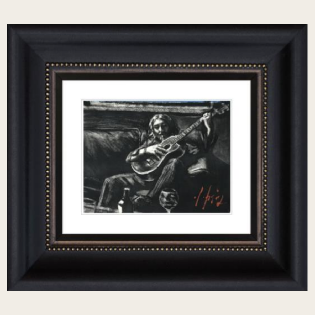 Self Portrait with Guitar