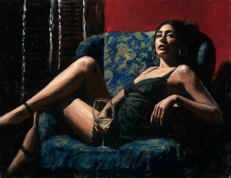 Vanessa in Blue Chair II