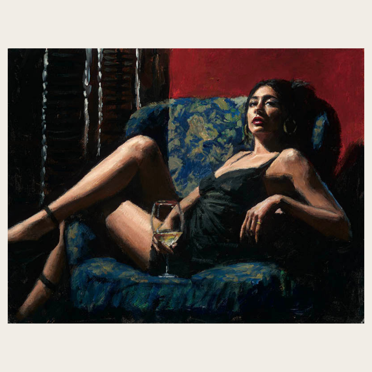 Vanessa in Blue Chair II