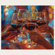 Wine and Blue Light -  Red